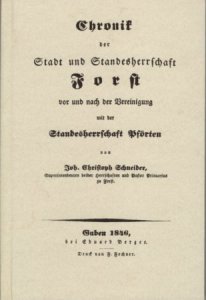 Chronik der Stadt und Standesherrschaft Forst